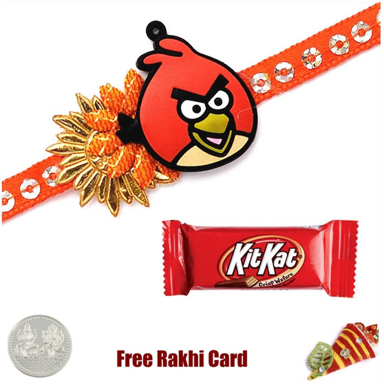 Kids Rakhi with Kitkat Bar - Canada Delivery