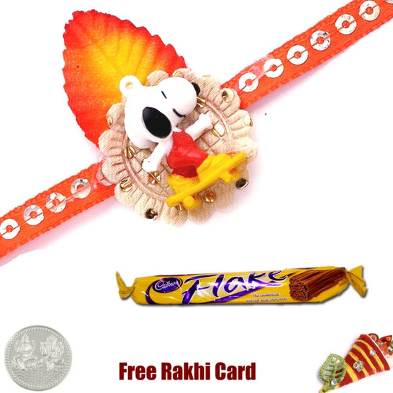 Kids Rakhi with Cadbury Flake Standard  - UK Delivery