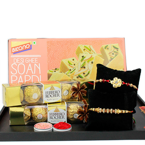 Golden Galore Rakhi Combo - RBSWT17-08