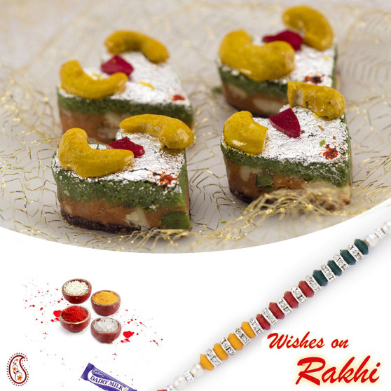 Kaju Heart Sweet with FREE 1 Bhaiya Rakhi - RM1743