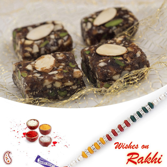 Khajoor Pak Sweet with FREE 1 Bhaiya Rakhi - RM1745