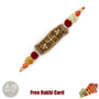 Big Swastik Rakhi with Free Silver Coin