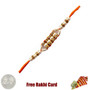 Pearl String Rakhi with Free Silver Coin