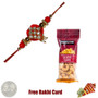 Zardosi Rakhi with 50 grams Cashews