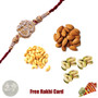 Rakhi with 450 Grams Mixed Dryfruits and Free Silver Coin