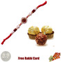 Ethnic Rakhi with 3 Piece Ferrero Rocher