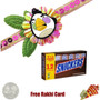 Kids Rakhi with Snickers Milk Chocolate Full Size Candy Bars  -- 12Count