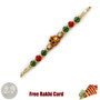 Glittering Om Rakhi  with Free Silver Coin - Canada