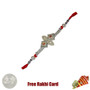 Double Om Pearl Rakhi Rakhi with Free Silver Coin - Canada