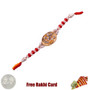 Om Gold Rakhi with Free Silver Coin - Canada