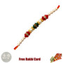 Colorful Fancy Rakhi with Free Silver Coin - Canada