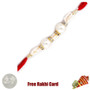 Elegant Pearl Rakhi with Free Silver Coin with Free Silver Coin - Canada