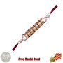 7 Pearl String Rakhi with Free Silver Coin - Canada