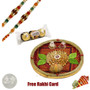 Thali with 2 Rakhis and Chocolates - Canada