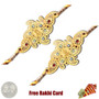 24 Ct. Gold Rakhi  Set of 2 - Canada Delivery