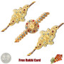 24 Ct. Gold Rakhi  Set of 3 - Canada Delivery