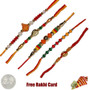 Mauli Rakhi Set of 5 - UK Delivery