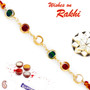 Multicolor Beads in Circular Chain Mauli Rakhi - PRS1734