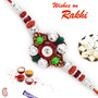 Multicolor Crsytal Stone Studded Stylish Rakhi - RB17637