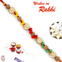 Multicolor Beads Sandalwood Rakhi - SW17665