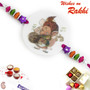 Multicolor Beads Rakhi for Kids with Ganesha Motif - RK17786