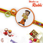 Floral Beads Chhota Bheem Kids Rakhi - RK17806