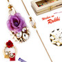 Rose & Loop Style Bhahiya Bhabhi Rakhi Set - RP17864