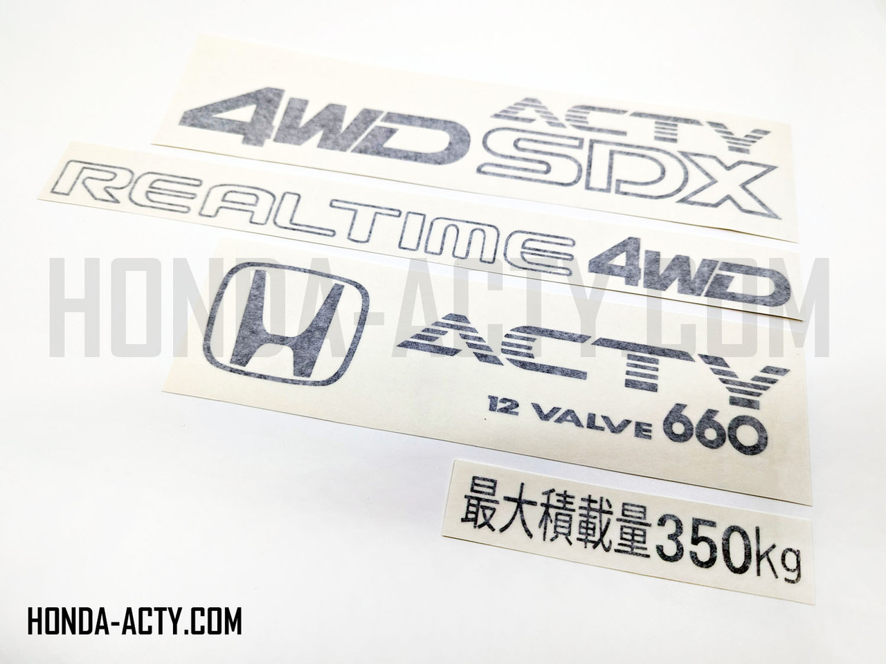 Sticker Set - SDX - Honda Acty Truck HA3, HA4 Models - 1990-1999