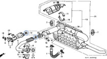 Exhaust Pipe Muffler Gasket - Honda Acty Van HH3, HH4 Models - 1990-1999
