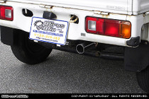 Wirus Win Racing Muffler - All Stainless Exhaust - Honda Acty Truck HA3, HA4 Models - 1990-1999