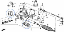 Steering Rack Bush Set - Honda Acty Van HH5, HH6 Models - 1999-2019