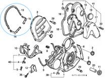 Seal Set - Upper Timing Belt Cover - Honda Acty Truck HA3, HA4 Models - 1990-1999