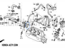 Gasket - Water Outlet Cover - Honda Acty Truck HA3, HA4 Models - 1990-1999