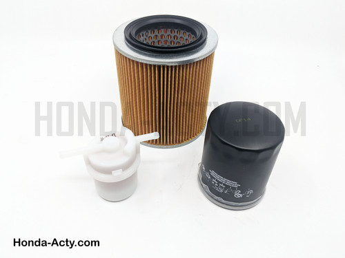 Filter Set - 3 Piece - Oil, Fuel, Air - Honda Acty Truck HA3, HA4 Models - 1990-1999 Filter Set - 3 Piece - Oil, Fuel, Air - Honda Acty Truck HA3, HA4 Models - 1990-1999