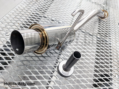Giga N1 Muffler - All Stainless Exhaust - Honda Acty Truck HA3, HA4 Models - 1990-1999 Giga N1 Muffler - All Stainless Exhaust - Honda Acty Truck HA3, HA4 Models - 1990-1999