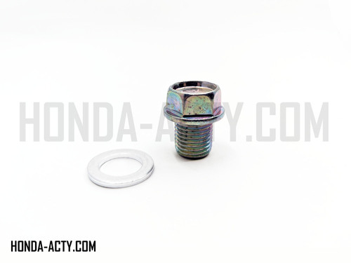 Oil Drain Plug & Gasket Set - Honda Acty Truck HA3, HA4 Models - 1990-1999 Oil Drain Plug & Gasket Set - Honda Acty Truck HA3, HA4 Models - 1990-1999