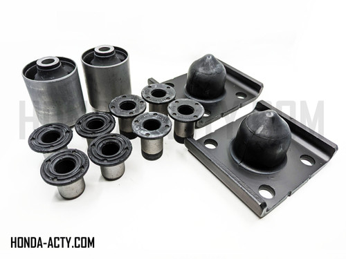 Full Bush Set 12 Piece - Rear Leaf Spring - Honda Acty Truck HA6, HA7 Models - 1999-2009 Full Bush Set 12 Piece - Rear Leaf Spring - Honda Acty Truck HA6, HA7 Models - 1999-2009