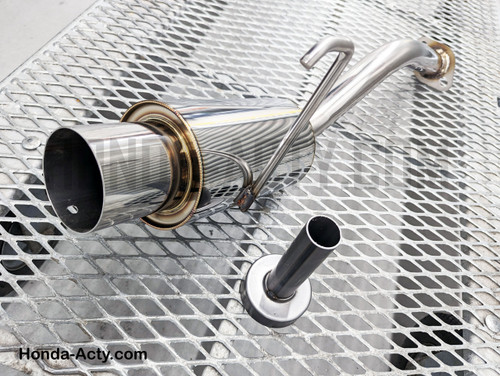 Giga N1 Muffler - All Stainless Exhaust - Honda Acty Van HH3, HH4 Models - 1990-1999 Giga N1 Muffler - All Stainless Exhaust - Honda Acty Van HH3, HH4 Models - 1990-1999