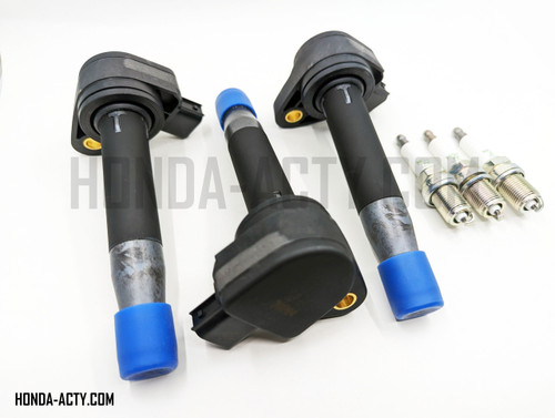 Ignition Coil & Spark Plug Set - Honda Vamos Van HM1, HM2 Models - 1999-2018 Ignition Coil & Spark Plug Set - Honda Vamos Van HM1, HM2 Models - 1999-2018