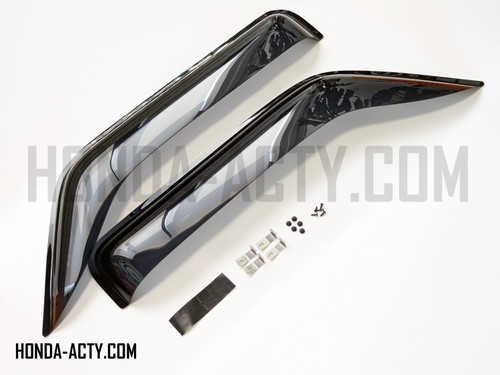 Mud Factory Door Rain Visor Set - Honda Acty Truck HA3, HA4 Models - 1990-1999 Mud Factory Door Rain Visor Set - Honda Acty Truck HA3, HA4 Models - 1990-1999