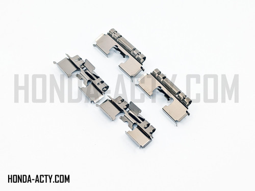Brake Pad Retainer Clip Spring Set, Front - Honda Acty Van HH5, HH6 Models - 1999-2019