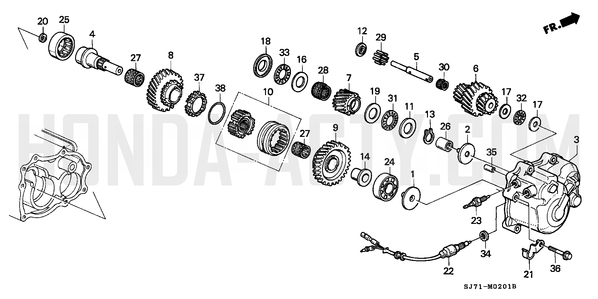 M2-1 - UL-UR Case & Gear