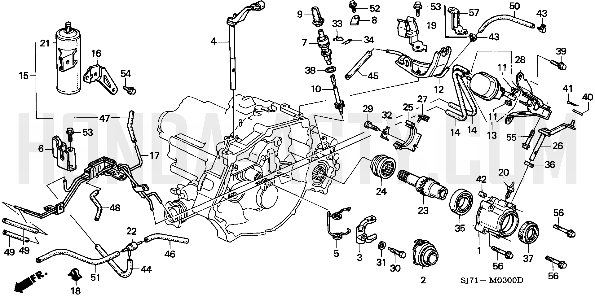 M3 - Clutch Release & Differential Lock Case
