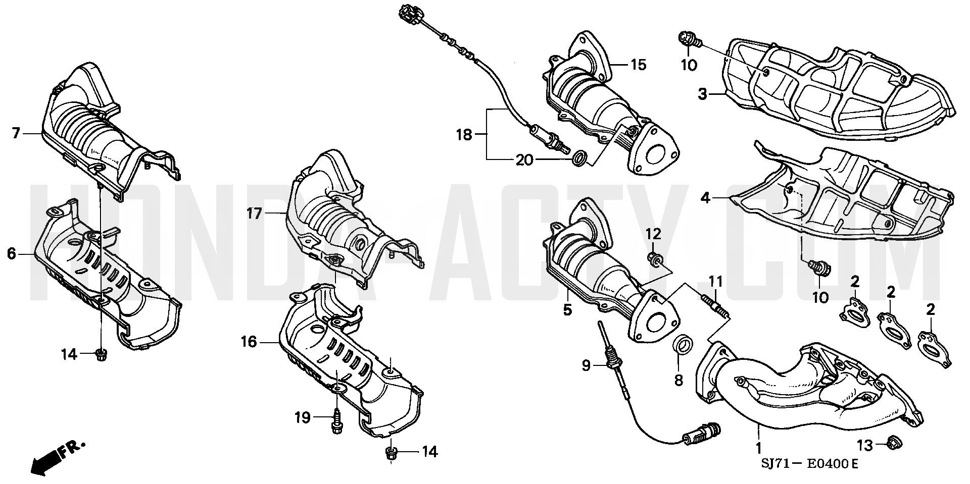 Parts Diagrams - HA4 Honda Acty - 1990-1999 Models