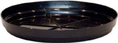 Saucer Black Plastic 250mm