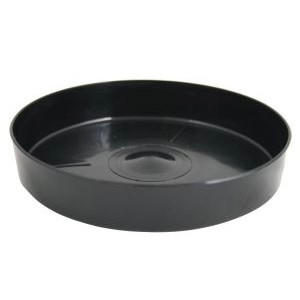 Saucer Black Plastic 140Mm