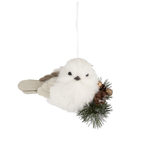 Bird On Pinecone Tree Ornament