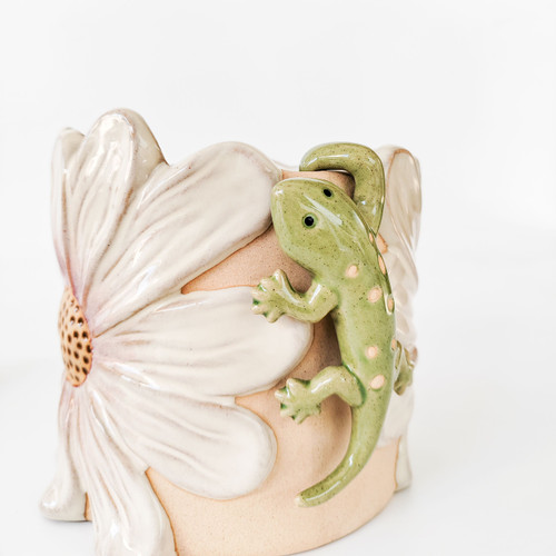 Gecko Pot Hanger Green 11Cm