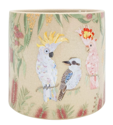 Native Birds Pot D14