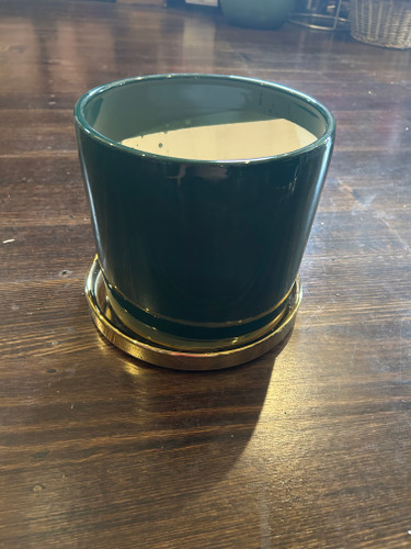 Green & Gold Planter Sml